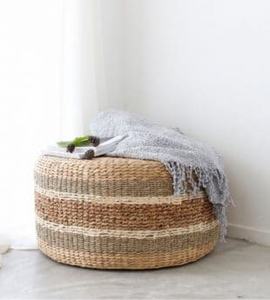 Cojín de jacinto de agua de Venta caliente asiento de sala de estar otomano con material natural y ecológico de Vietnam - Product Image 2