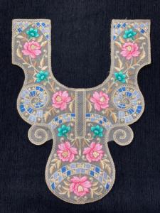 แผ่นปะคอปัก/ผ้าปะติดสำหรับตกแต่งชุดเดรสและเสื้อผ้าลายดอกไม้หลากสีพร้อมลวดลายศิลปะ - Product Image 4