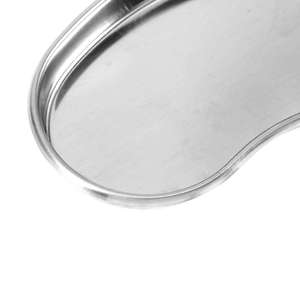 Plateau médical dentaire chirurgical en acier inoxydable Plateau rénal incurvé - Product Image 6