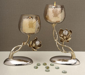 Ensemble de Table bougeoir décoratif maison hôtel Restaurant salon couleur or Aluminium bougeoir élégant pot décoratif - Product Image 5