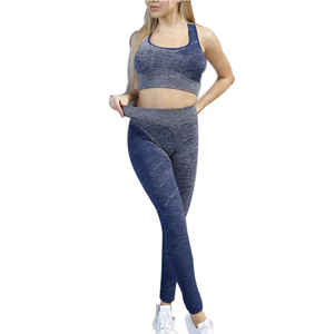 Nuevo Conjunto de Leggings de Yoga de Secado Rápido para Mujer, Conjunto de Sujetador Deportivo Transpirable, Compresivo y Elástico con Cintura Elástica y Diseño Sólido - Product Image 5