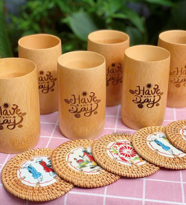 High Quality Biodegradable Bamboo Drinkware Eco-Conscious <b>Tea</b> <b>Cups</b> & <b>Saucers</b> For Everyday Use And Wholesale Needs - Product Image 3