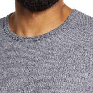 O cuello hombres sudadera 100% algodón polar material en blanco Jersey listo para imprimir bordado a granel suministro al por mayor - Product Image 4