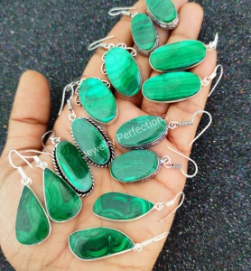 Pendientes colgantes de plata de ley 925 más vendidos para mujer, piedras preciosas de diamantes chapados en oro, formas mixtas para bodas, fiestas exclusivas - Product Image 5