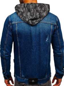 Chaqueta vaquera de hombre estilo urbano con costuras resistentes, ajuste cómodo y tela de larga duración. - Product Image 3