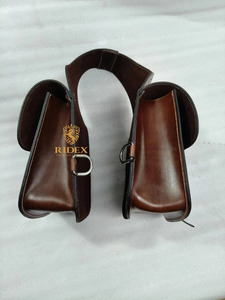 ADEEFA Sac de selle en cuir occidental attrayant, fait à la main, pour cheval, pour la randonnée équestre, le camping et le stockage équestre en plein air. - Product Image 3