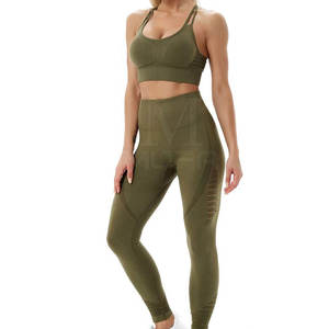 ชุดโยคะแห้งเร็วระบายอากาศได้ดีของผู้หญิงขนาดใหญ่พิเศษมีรูปแบบเอวยางยืด - Product Image 5