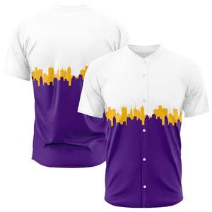 Maillot de baseball personnalisé de haute qualité à séchage rapide pour hommes, sublimation à impression complète, boutonné, maillot de baseball de loisirs à la mode - Product Image 3