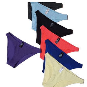 Culottes pour femmes sans couture en gros de haute qualité taille basse découpe sexy jersey coton spandex multicolore avec ceinture OEM - Product Image 1