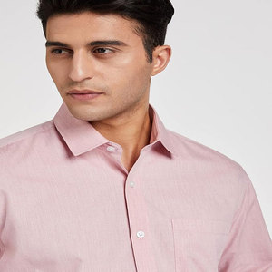Blusa informal de manga larga de Color sólido para hombre, camisa teñida lisa con botones antiarrugas, transpirable para adolescentes - Product Image 4