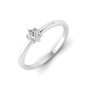 925 plata esterlina 10K/14K/18K chapado en oro completo diamante clásico anillo solitario compromiso boda fiesta aniversario regalo - Product Image 1