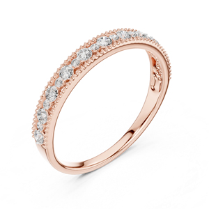 Bague en or jaune 14 carats avec diamant rond cultivé en laboratoire pour femmes |   Vêtements de tous les jours |   Nouveau diamant cultivé - Product Image 6
