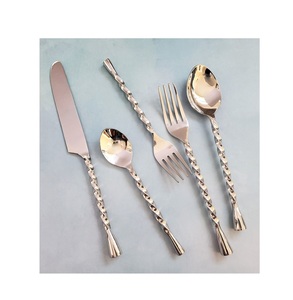 ชุดเครื่องใช้บนโต๊ะอาหารดีไซน์ทันสมัยด้ามจับมีดโลหะ - Product Image 1