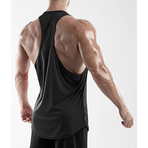 Wholesale <b>Men</b> Gym Tank Top Lightweight Fitness <b>Singlet</b> <b>Men</b> Plain Sleeveless T-Shirt Slim Fit Workout Top - Product Image 3