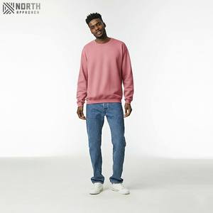 Sudadera informal de cuello redondo de Color sólido de Invierno para mujer personalizada, sudaderas con estampado de algodón 100% transpirable al por mayor - Product Image 6