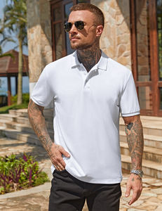 T-shirt unisexe personnalisable à manches courtes T-shirt décontracté à col rond pour hommes et femmes Tissu doux en coton mélangé - Product Image 4