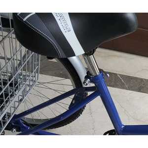 Bicicleta de Carga Eléctrica de Tres Ruedas Dorello Azul, Cuadro de Acero, Canasta de Aluminio, 18 Velocidades, Capacidad de Carga de 100 kg, Frenos V Dobles, Ruedas de 16 Pulgadas - Product Image 4