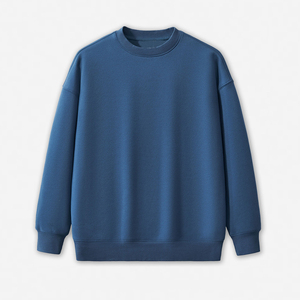 Sweatshirts unisexes 100% coton avec broderie personnalisée, respirants, col rond, manches longues, streetwear décontracté à l'avant - Product Image 1