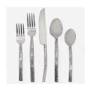 Cubiertos de cocina plateados de acero inoxidable de alta calidad, vajilla, juego de cubiertos de Metal atractivo - Product Image 1