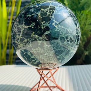 Esfera de Cristal Khambat de Alta Calidad, Decoración para el Hogar, Arte Feng Shui, Coleccionables, Calidad Premium, Tallado Grabado, Muntaha - Product Image 1