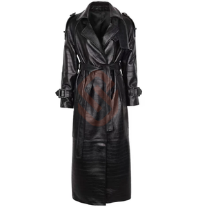 เสื้อโค้ทหนังลำลองสำหรับผู้ชาย, ใหม่เสื้อสูทหนังวัวแท้แจ็คเก็ตหนังจระเข้ลายนูนขนาดพิเศษ - Product Image 6