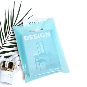 Bolsa de compras de transporte Pe, logotipo de impresión personalizado, bolsa de cosméticos de moda duradera de plástico troquelado transparente al por menor - Product Image 2