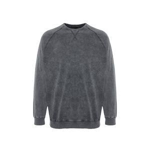 Sweat-shirt vintage délavé à l'acide pour homme, 250 GSM, coton, style streetwear décontracté, col rond, fabrication OEM sur mesure, marque privée - Product Image 6