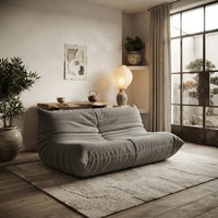 Canapé sans structure ergonomique pour salon, confortable et compressible, avec soutien corporel, production standardisée