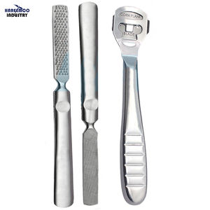 Eco-Friendly Stainless Steel Double Sided Foot Rasp <b>Callus</b> <b>Remover</b> Scrubber Pedicure Set - Product Image 1