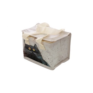 Fourre-tout écologique tissé en PP réutilisable à motif personnalisé fabriqué au Vietnam, sac à lunch isotherme garde les aliments au frais ou au chaud - Product Image 2