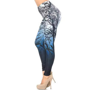 Wholesale Custom High Waist Spandex <b>Yoga</b> Leggings Women's Sport Style Workout <b>Tights</b> Elastic Waist Sublimation Print Gym <b>Pants</b> - Product Image 2