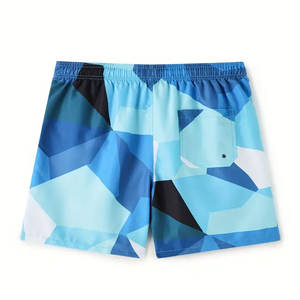 High Street Style <b>Men's</b> Summer Fashion <b>Elastic</b> <b>Waistband</b> Gym <b>Shorts</b> Solid Print Sublimation Mesh <b>Shorts</b> - Product Image 2