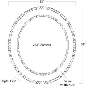 Elegante barato espejo de pared de ratán Natural tejido a mano Marco de mimbre espejo bohemio elegante espejo redondo elegante rústico acento costero - Product Image 5