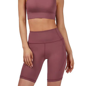 Pantalones Cortos de Yoga de Algodón y Poliéster Transpirables Más Vendidos, Ropa Deportiva de Última Moda para Práctica de Yoga - Product Image 3