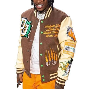 Veste de baseball de qualité supérieure, personnalisée, brodée en chenille, veste universitaire pour hommes - Product Image 1