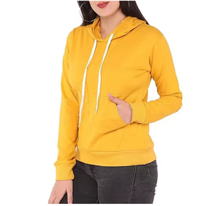 Sweat-shirt décontracté ample pour femme en coton 100% avec col double épaisseur et logo imprimé sur le devant, style vintage en molleton surdimensionné - Product Image 3