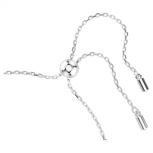 Elegante pulsera de perlas con piedras cultivadas en laboratorio de corte redondo de colaboración Grande con cadena ajustable de plata para venta al por mayor - Product Image 5