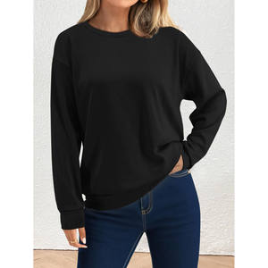 Wholesale High Quality <b>Drop</b> Shoulder Fleece New Design Custom Logo Embroidery Oversized Streetwear Women Dress Hoodies For Woman - Product Image 2