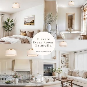 Plafonnier encastré moderne Haven, luminaire élégant à profil bas pour couloir, chambre, cuisine, entrée, maison et bureau - Product Image 6