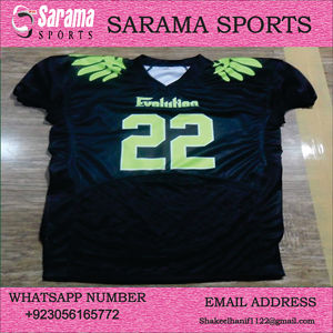 Uniforme de football américain personnalisé, style tendance, vente en gros, service OEM, respirant, manches courtes, haute performance, dernière mode - Product Image 4