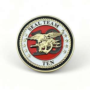 Porta Monete Commemorativo Personalizzato in Zinco Rotondo Elettroplaccato con Stampa UV 3D per Collezione - Product Image 5