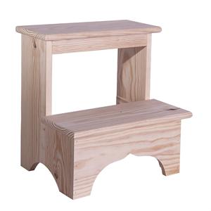 Sgabello in Legno WELL HOME con Finitura Oliata 40x30x40 cm, Arredamento per Cucina - Product Image 1
