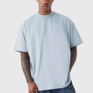 T-shirt court coupe ajustée en coton/bambou épais, coupe carrée, placement personnalisé du logo, séchage rapide, anti-UV, unisexe, idéal pour l'été - Product Image 2
