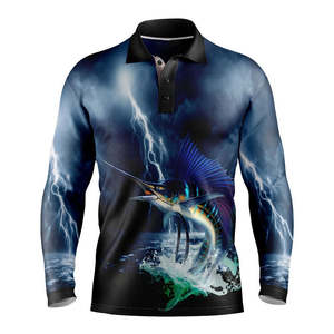 Camisas de Pesca de Manga Larga con Protección UV para Hombre, Secado Rápido, Transpirables, Ropa de Pesca Ligera, Top de Pesca de Alto Rendimiento para Verano - Product Image 1