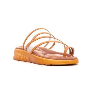 Mustard Casual <b>Flat</b> <b>Sandals</b> Softy CL3964 - Product Image 3