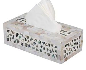 Porte-serviettes élégant en nacre, parfait pour la table à manger, décoration de table, réception de visiteurs et événements spéciaux, en provenance d'Inde - Product Image 1