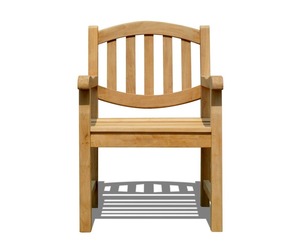 Chaise de restaurant en teck de haute qualité, design simple et élégant - Product Image 3