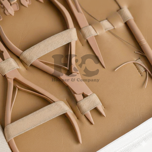 HOOPER COMPANY Professional Stainless Steel Hair Extension Pliers Kit Clips C Shape <b>Needles</b> Micro <b>Beads</b> Customized Color - Product Image 3