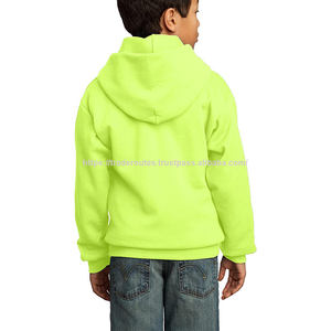 Vente en gros 2024 adultes pull à capuche fermeture éclair automne hiver solide motif polaire polyester/coton matériel logo personnalisable - Product Image 4