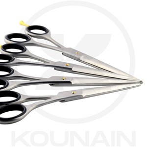 Ciseaux de coiffure professionnels KOUNAIN à lame micro-dentelée, pour droitiers, manche moyen, en acier inoxydable 420, pour étudiants et usage domestique - Product Image 4
